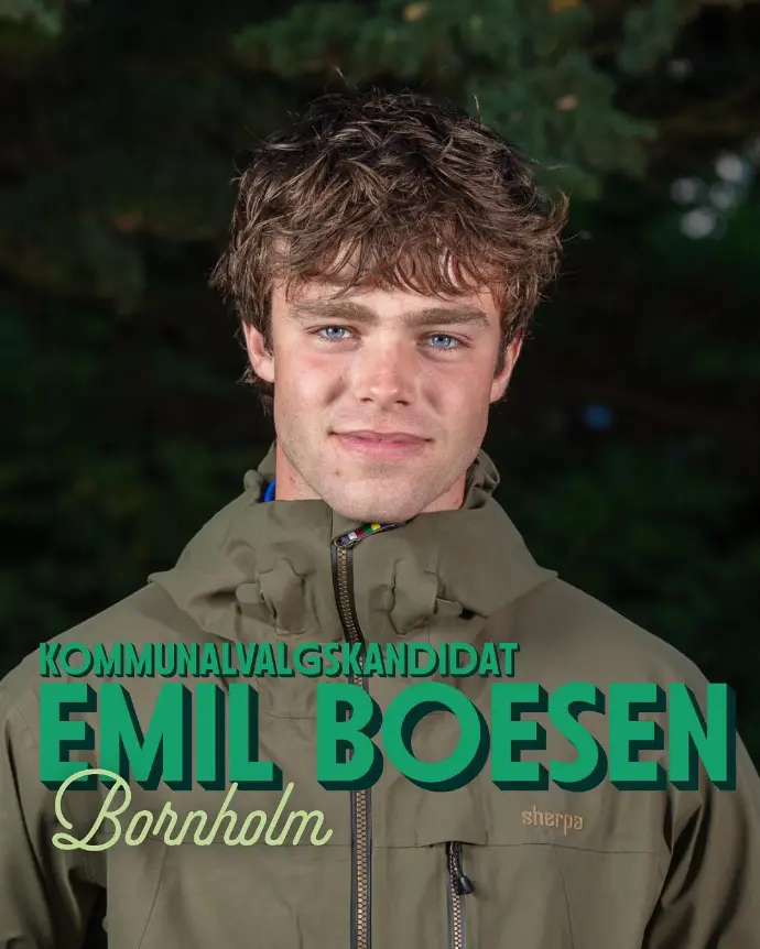 Billede af Emil, en ung mand mad krøllet hår og outdoor tøj